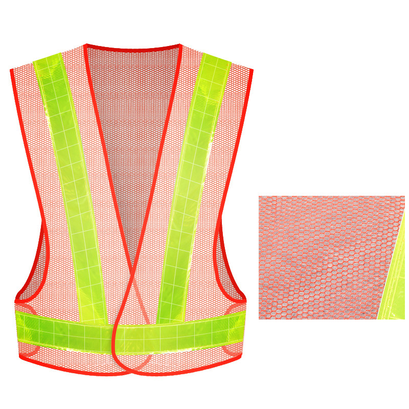 การผลิตโครงสร้างที่สวยงามเสื้อกั๊กสะท้อนแสงเพื่อความปลอดภัยทางถนน